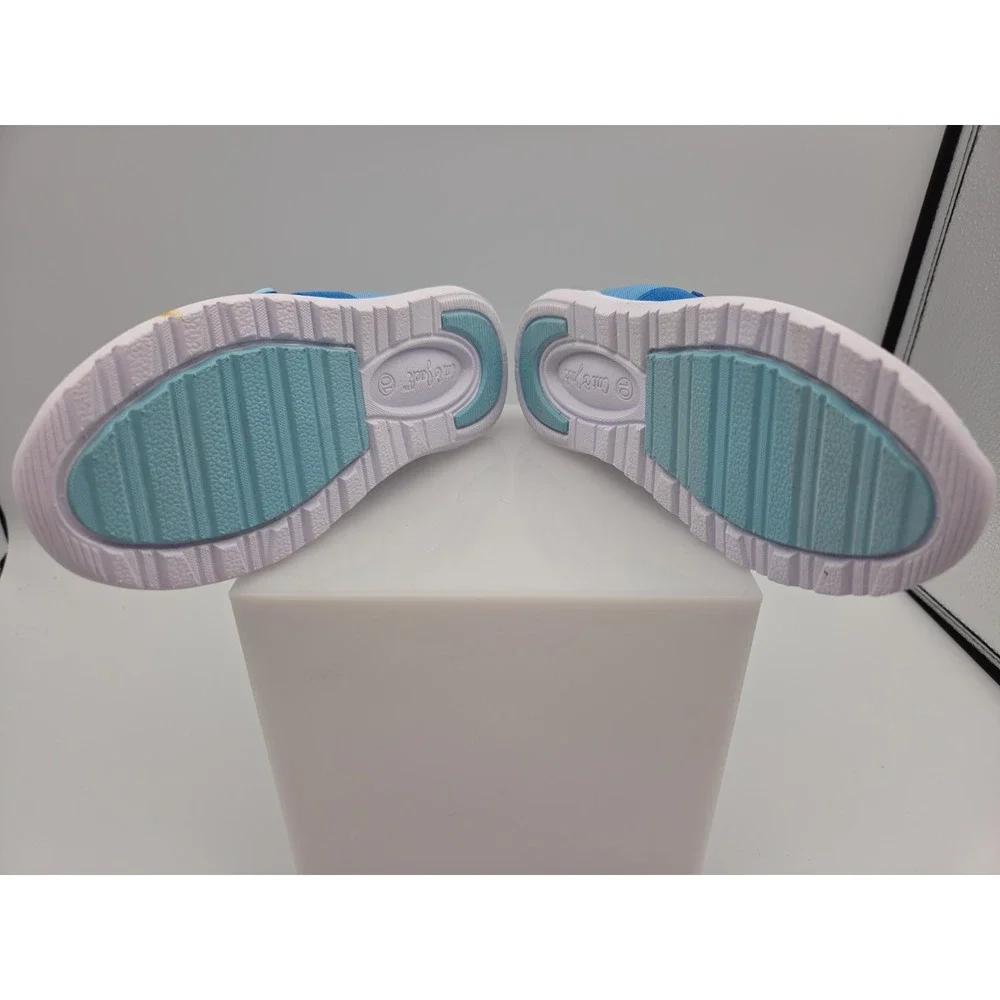 Toddler Size 10 Unisex Blue  Mesh Slip On Sneakers Hook Loop Lightweight